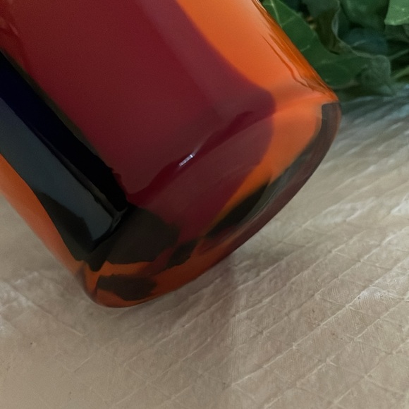 Exquisite Vintage Murano Cased Tri-Colored Striped Vase! - Picture 5 of 15